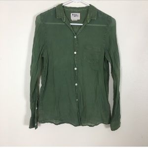 Holding Horses | Anthro Green Button Down Shirt